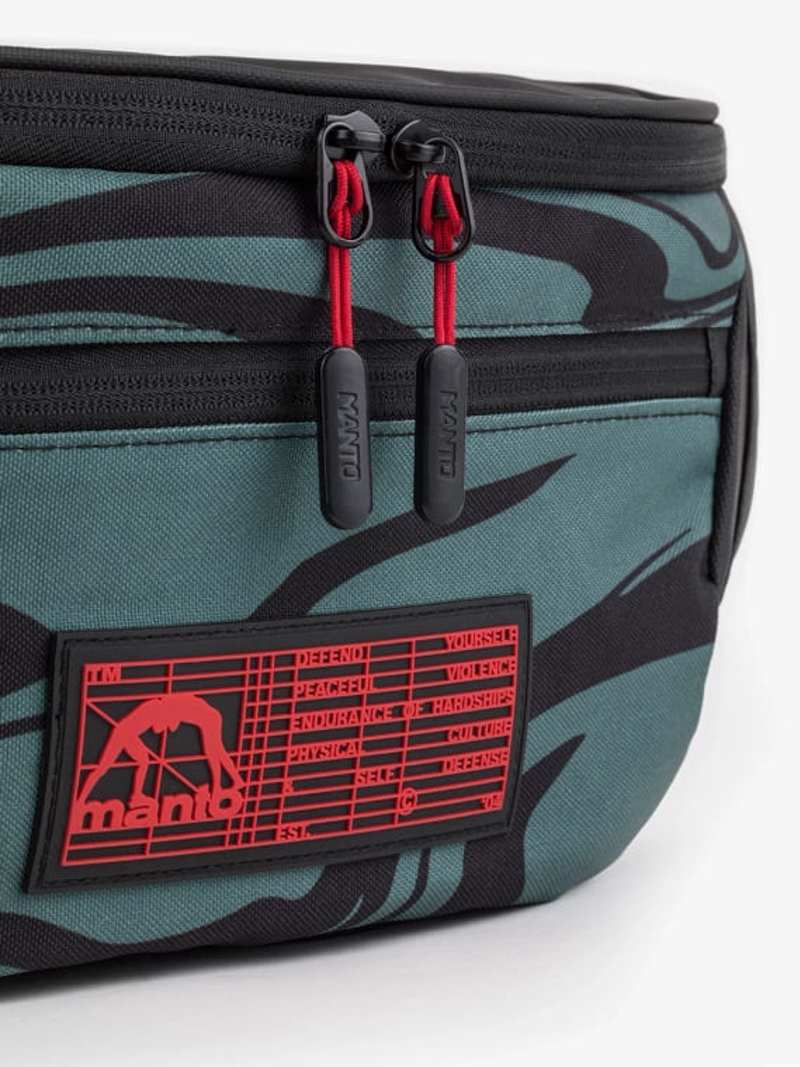 MANTO waist bag GRID XXL green camo